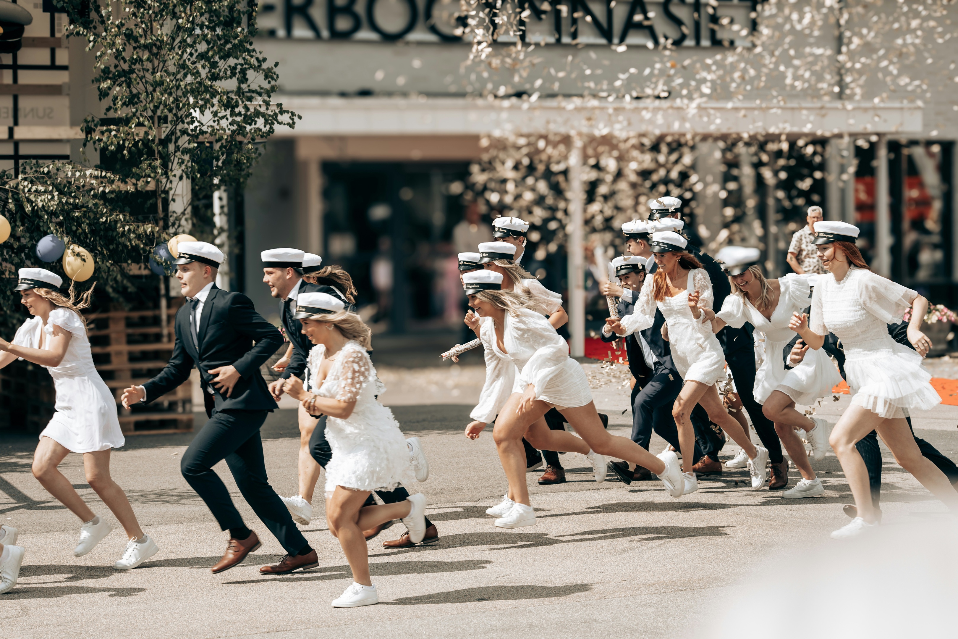 student mottagning firande